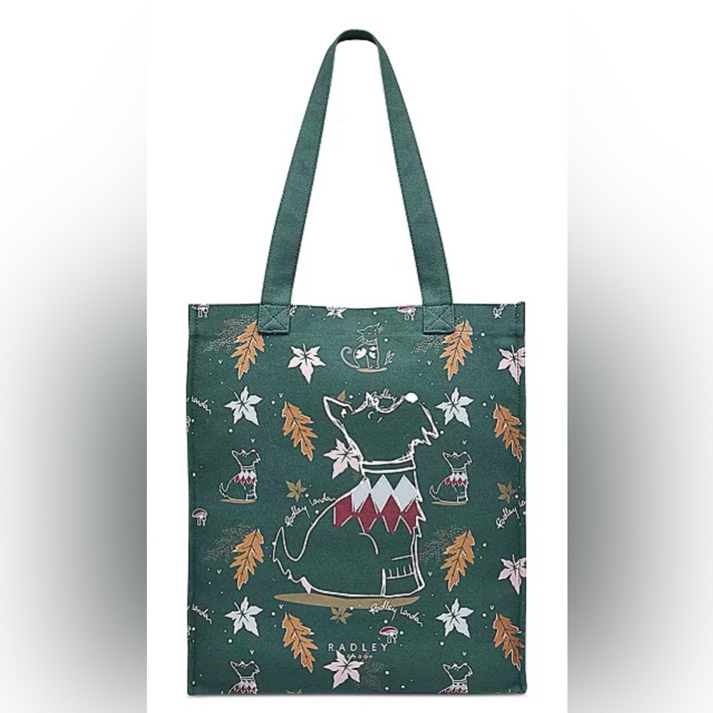 Radley London Women's Forest Friends Medium Canvas Open Top Tote Bag NWT